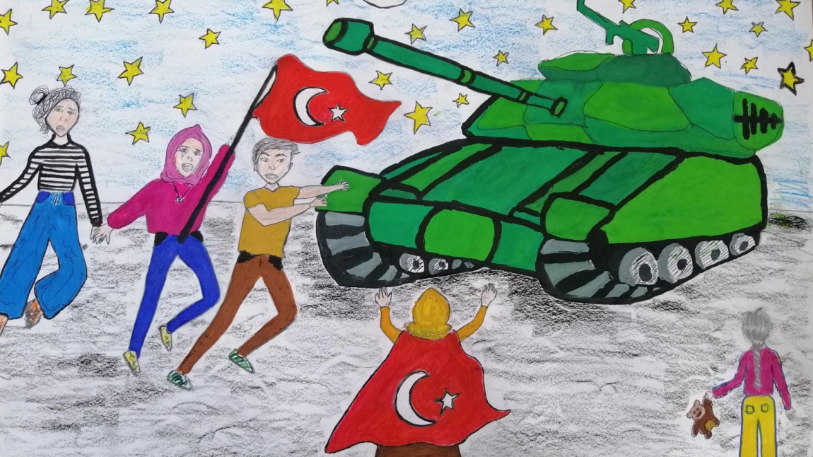 15 Temmuz Demokrasi ve Millî Birlik Günü Panomuz ve Resim Çalışmalarımız